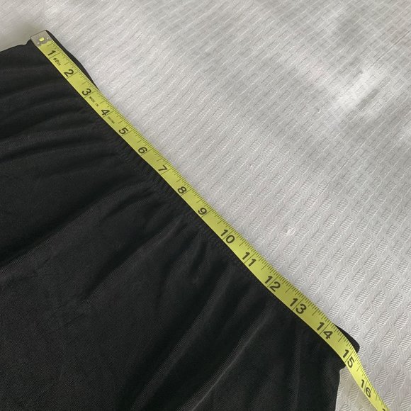 Chico’s Travelers Skirt Chico’s 2 Or Large Black Pull On Stretch Peplum Slinky - Picture 6 of 9